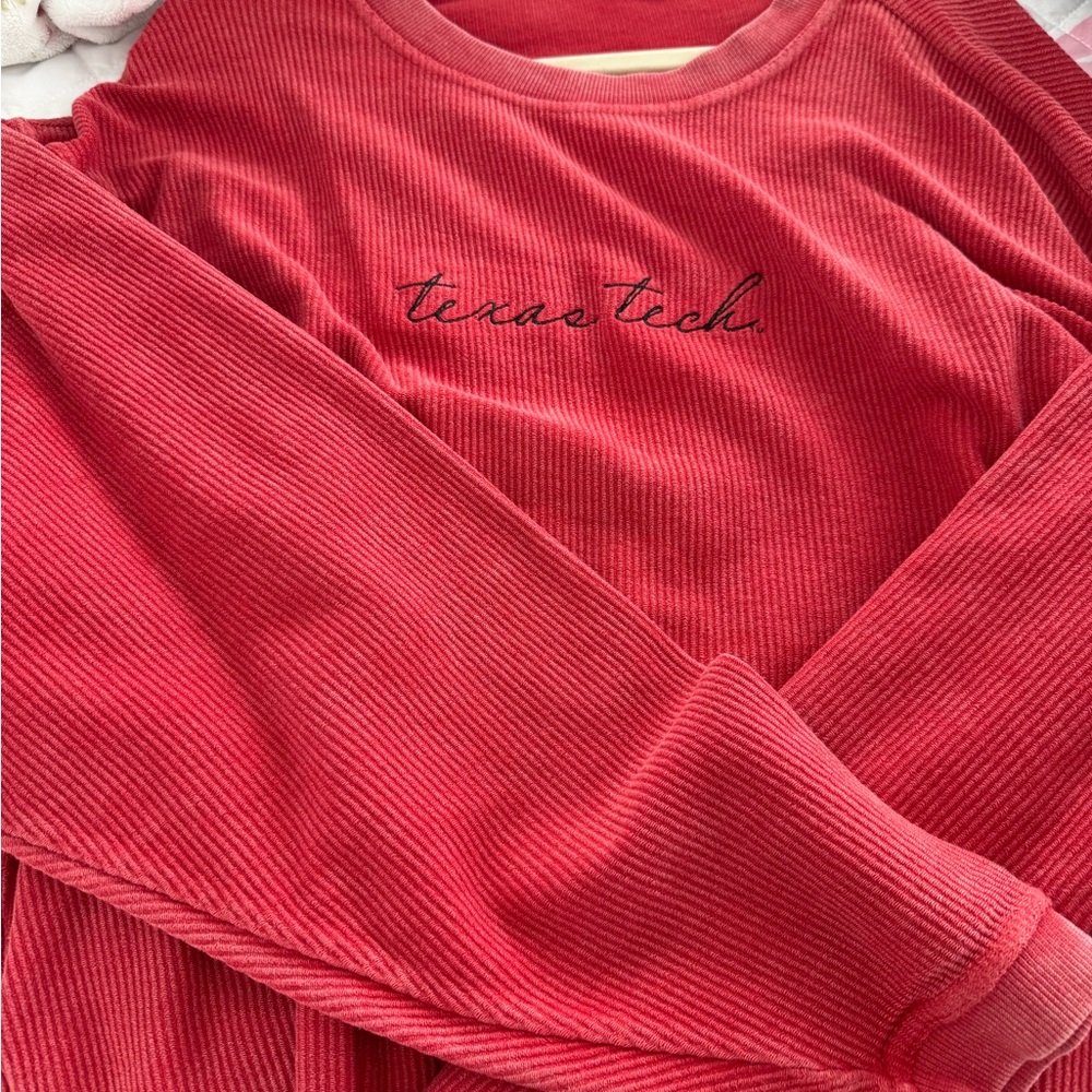 TerraTech Women's Red Crew Neck Sweater